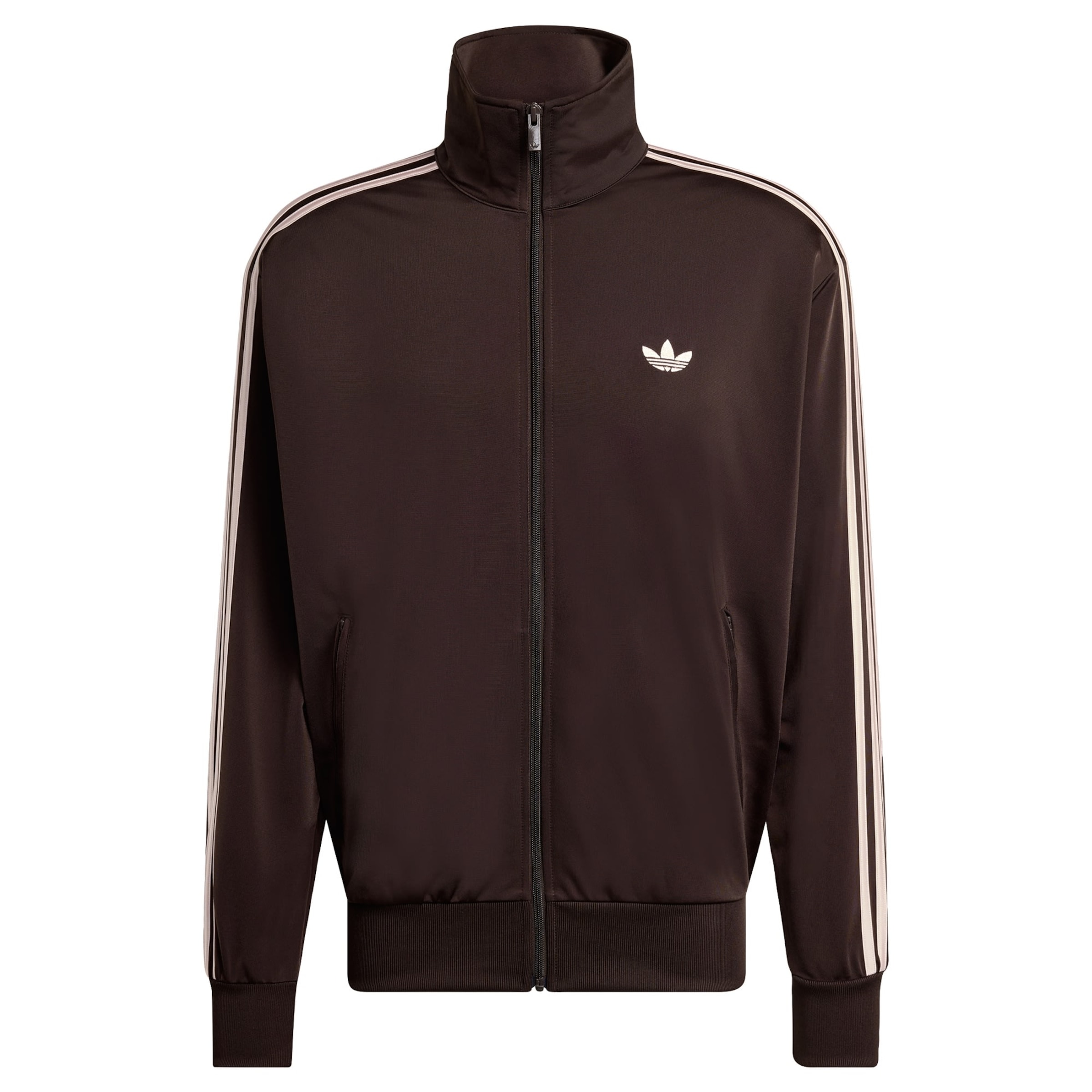 ADIDAS ORIGINALS Sweatjacke 'Firebird' in Braun: Vorderseite