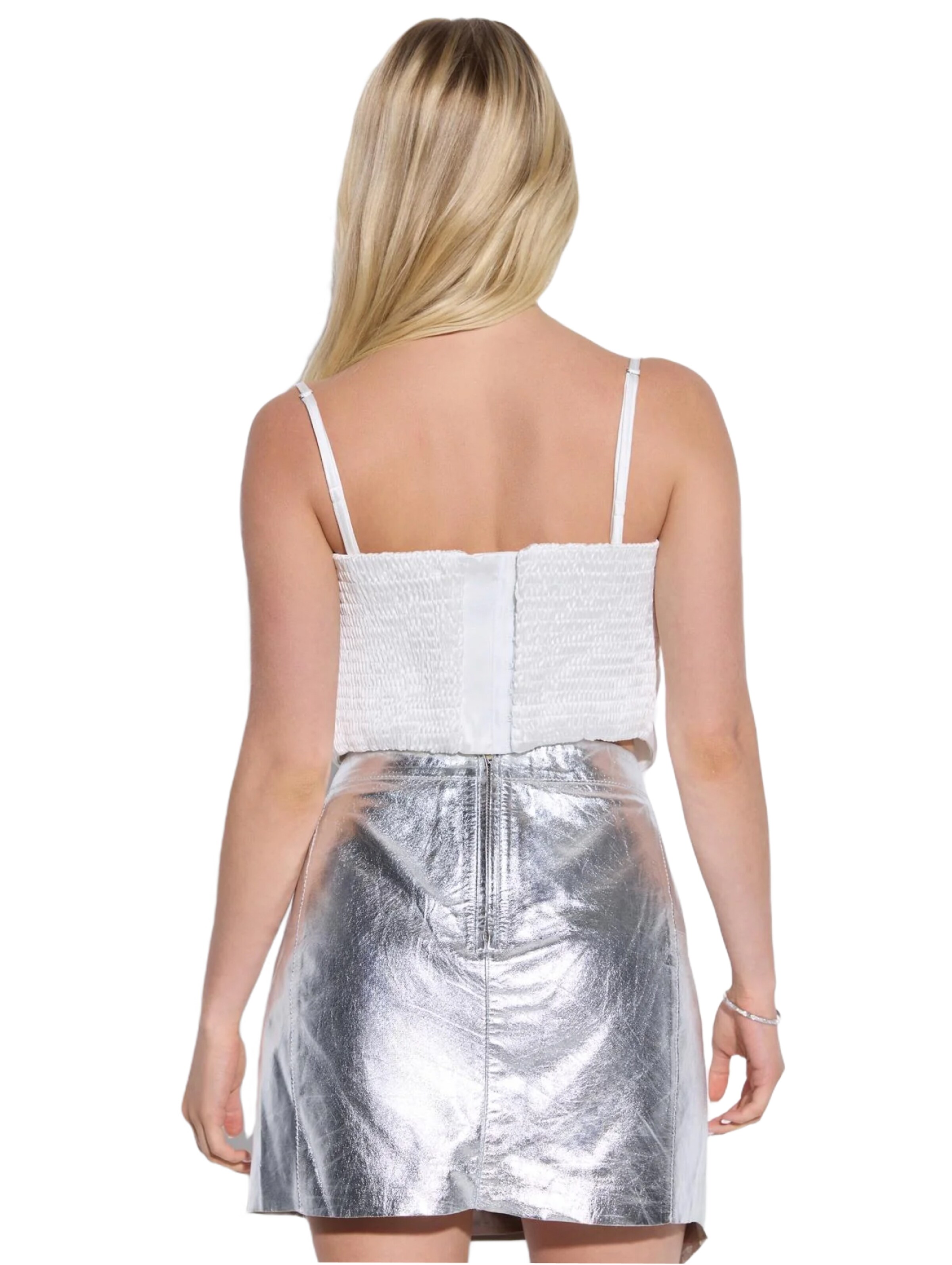 No Matter What Bustier Top in Wit