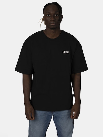 Crystal Paris Shirt 'Face' in Black: front