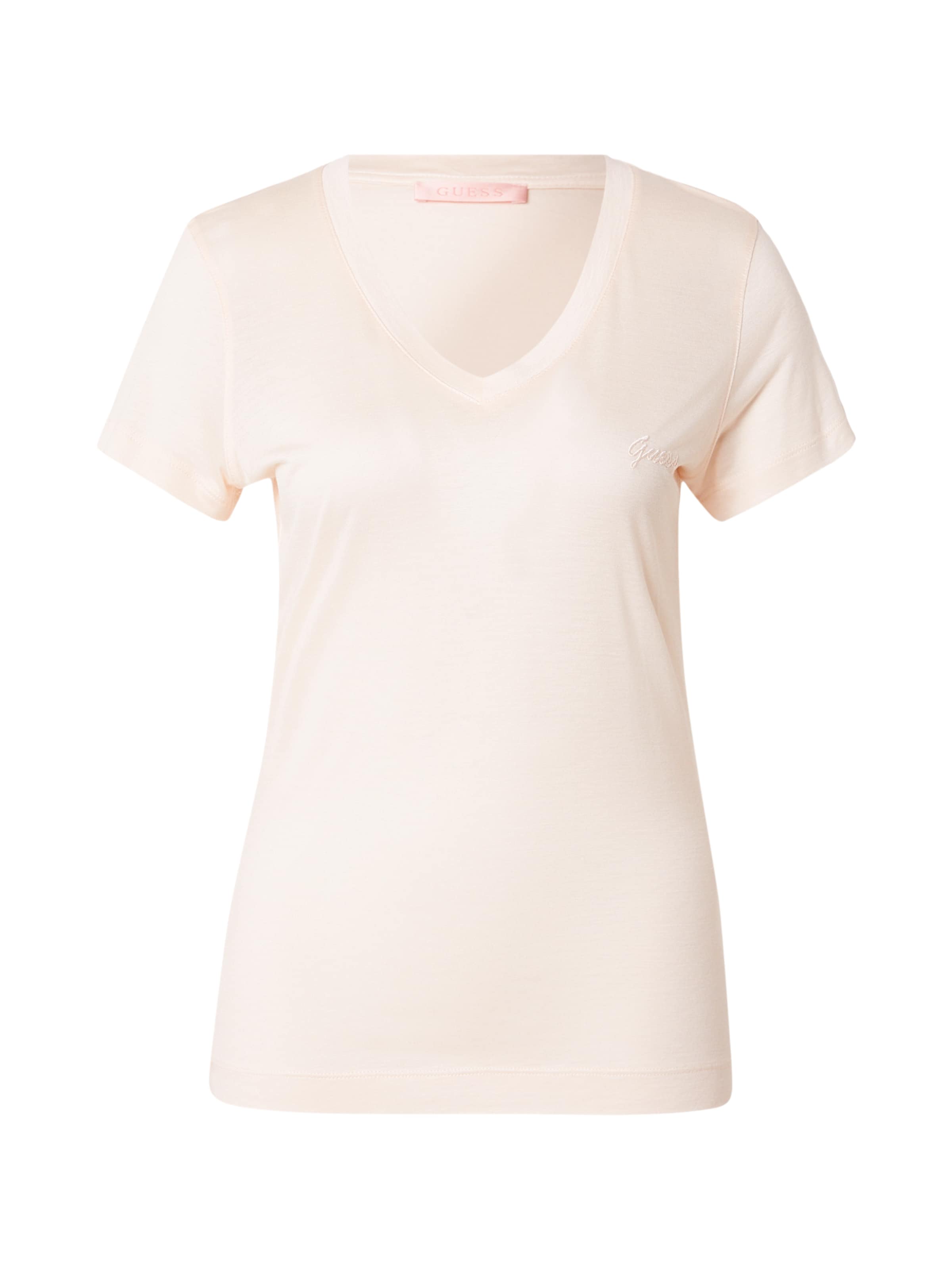 T-shirt GUESS en beige : devant