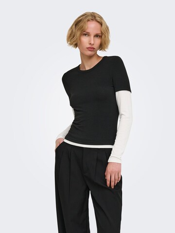 ONLY Shirt 'DUBLA' in Schwarz: Vorderseite