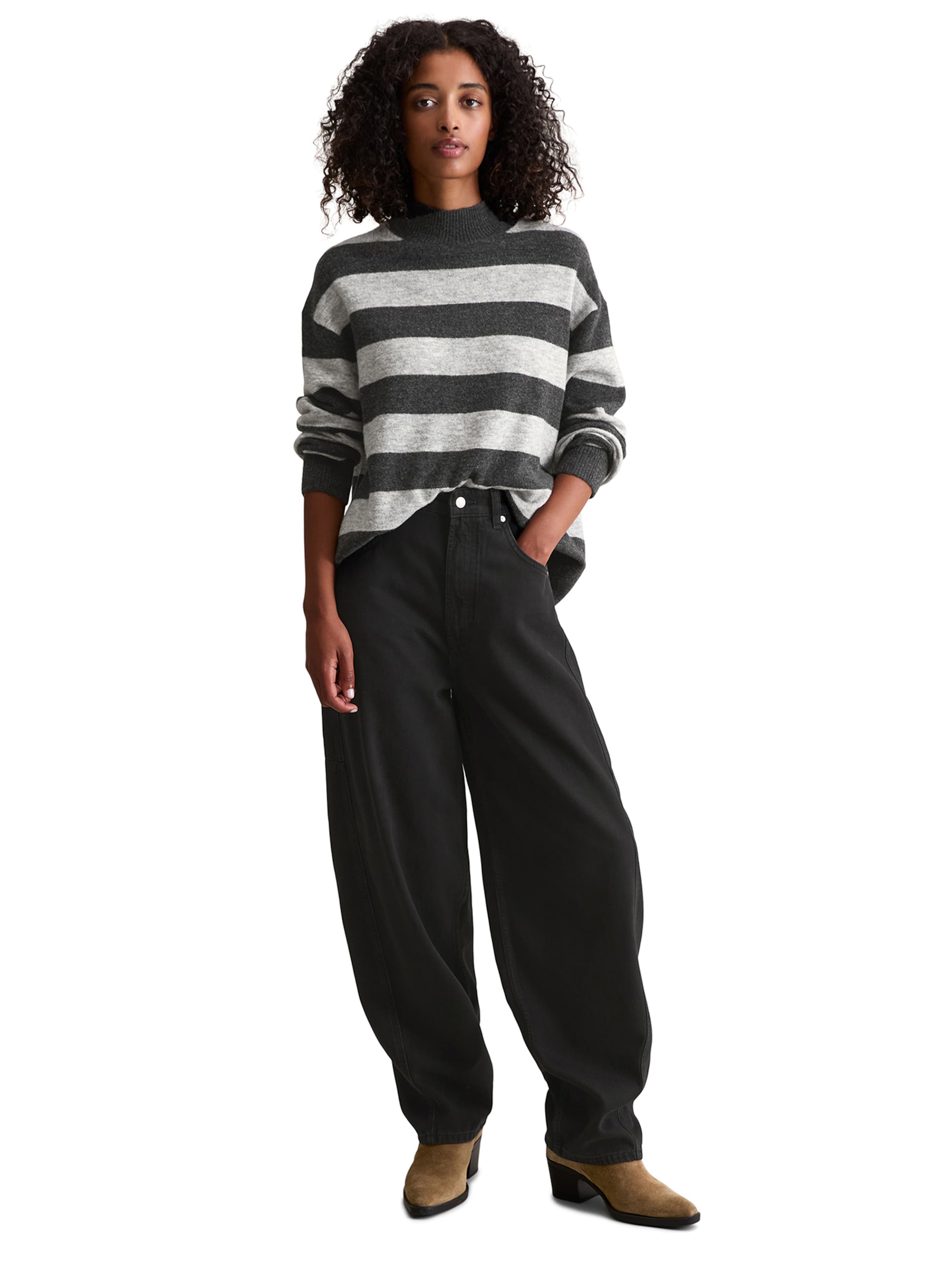 Pulover de la Marc O'Polo DENIM pe gri