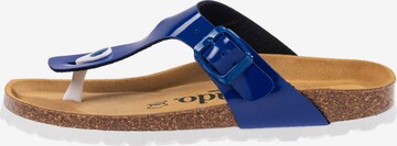 Palado T-Bar Sandals 'Kos' in Blue: front