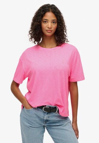 T-shirt Superdry & Co en rose : devant