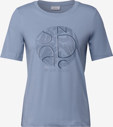 CECIL - Camiseta en azul: frente