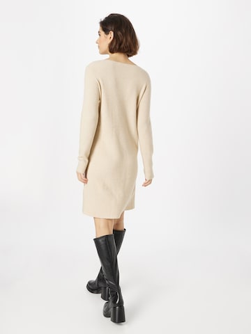 Cream Knitted dress 'Christine' in Beige