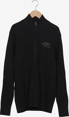TOM TAILOR Strickjacke M in Schwarz: Vorderseite
