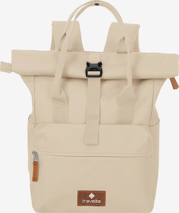 Zaino 'Basics' di TRAVELITE in beige: frontale