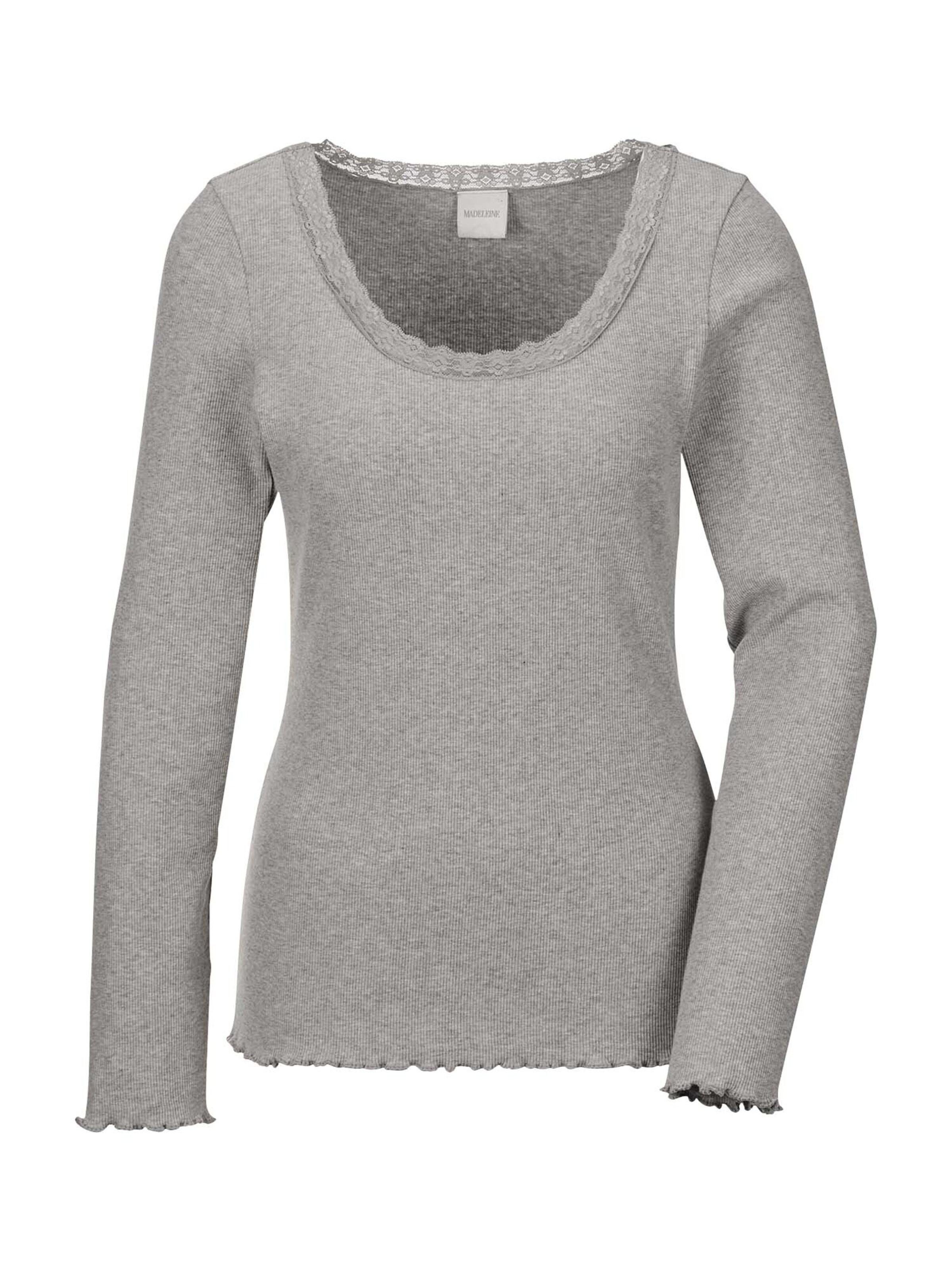 MADELEINE Shirt in Grijs: voorkant