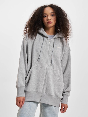 Nike Sportswear Sweat jacket 'Phoenix FLC' in Grey: front