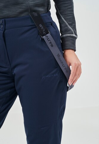 Whistler Regular Workout Pants 'YARRA' in Blue