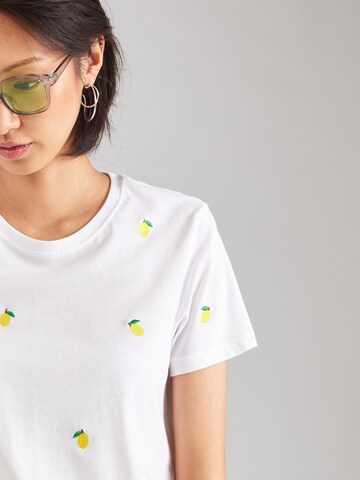 T-shirt 'KETTY' ONLY en blanc