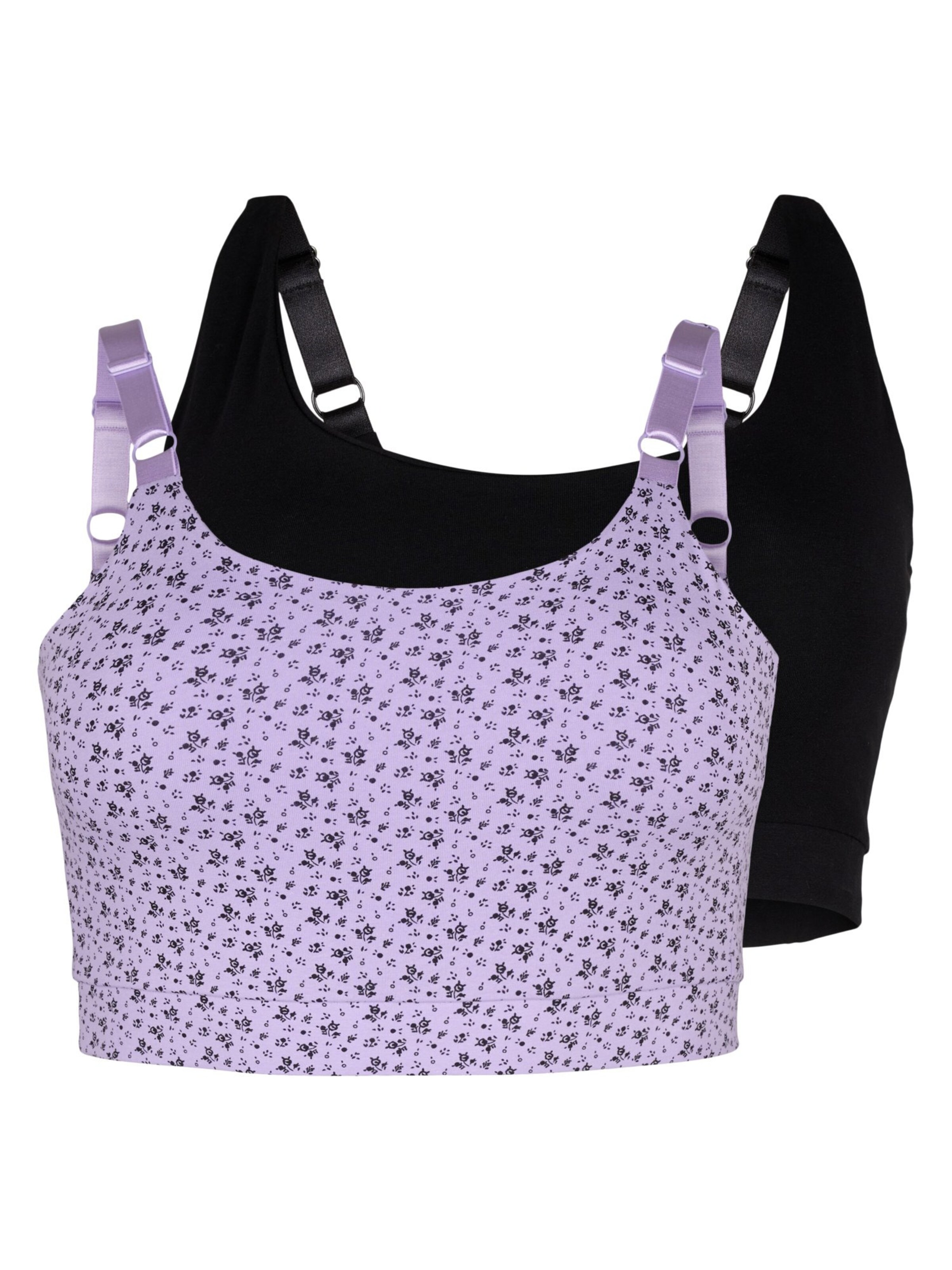 Devoted by Zizzi Bustier BH 'LRELAX' in Lila: Vorderseite