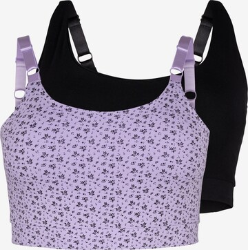 Bustier Soutien-gorge 'LRELAX' Devoted by Zizzi en violet : devant