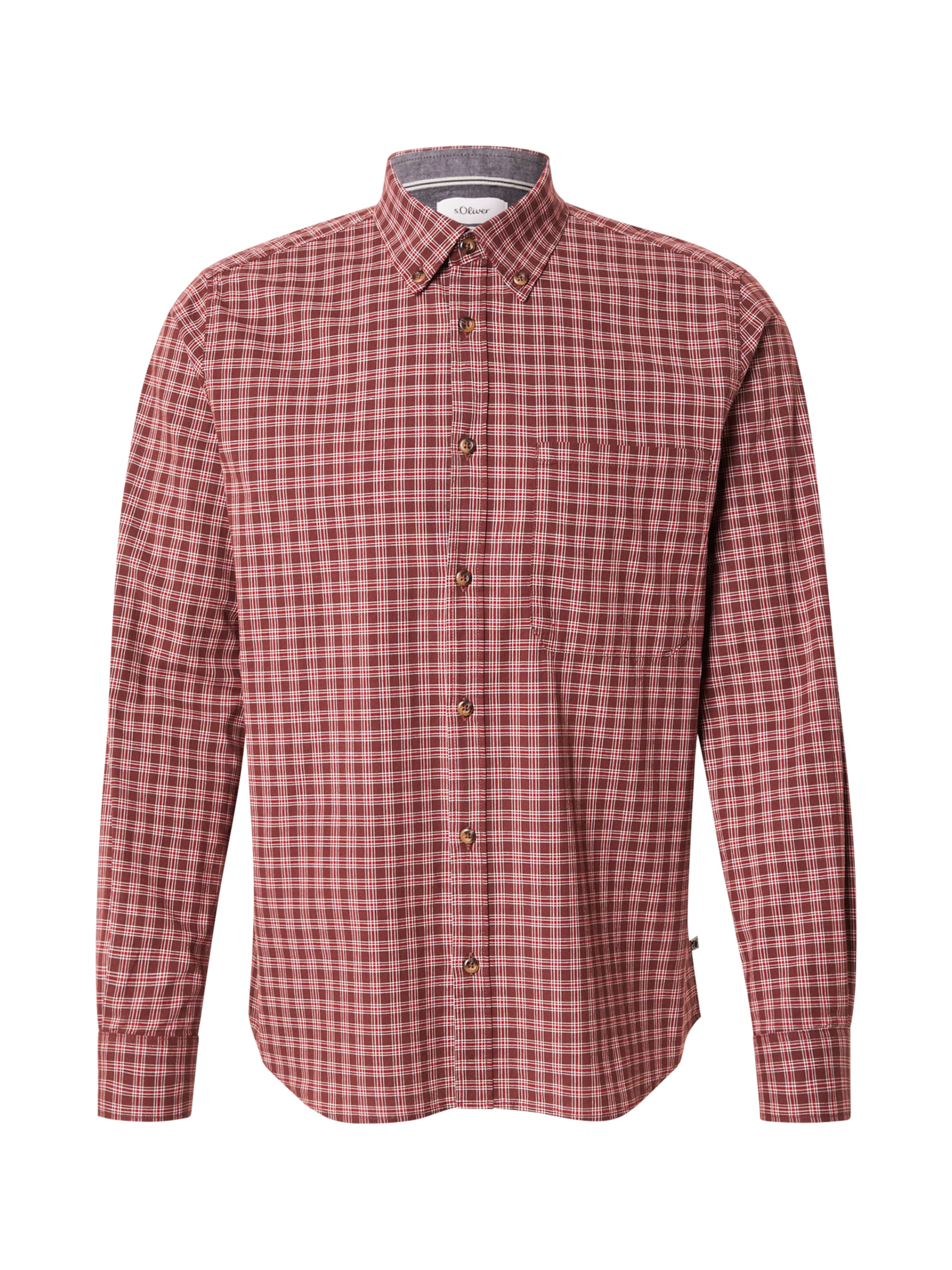 s.Oliver Regular fit Риза в червено: отпред