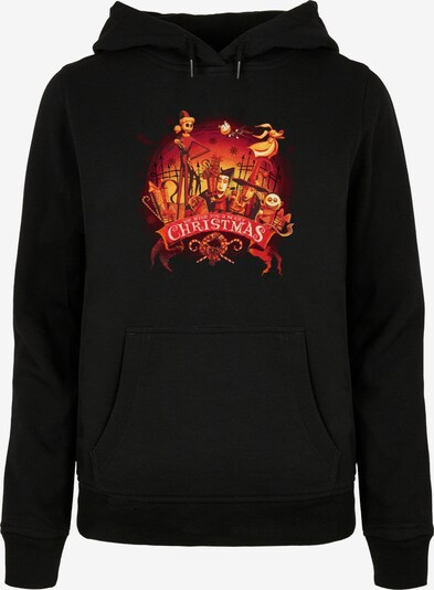 ABSOLUTE CULT Sweat-shirt 'The Nightmare Before Christmas - Scary Christmas' en orange / rouge / noir, Vue avec produit