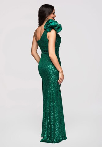 Robe de soirée Ombre en vert