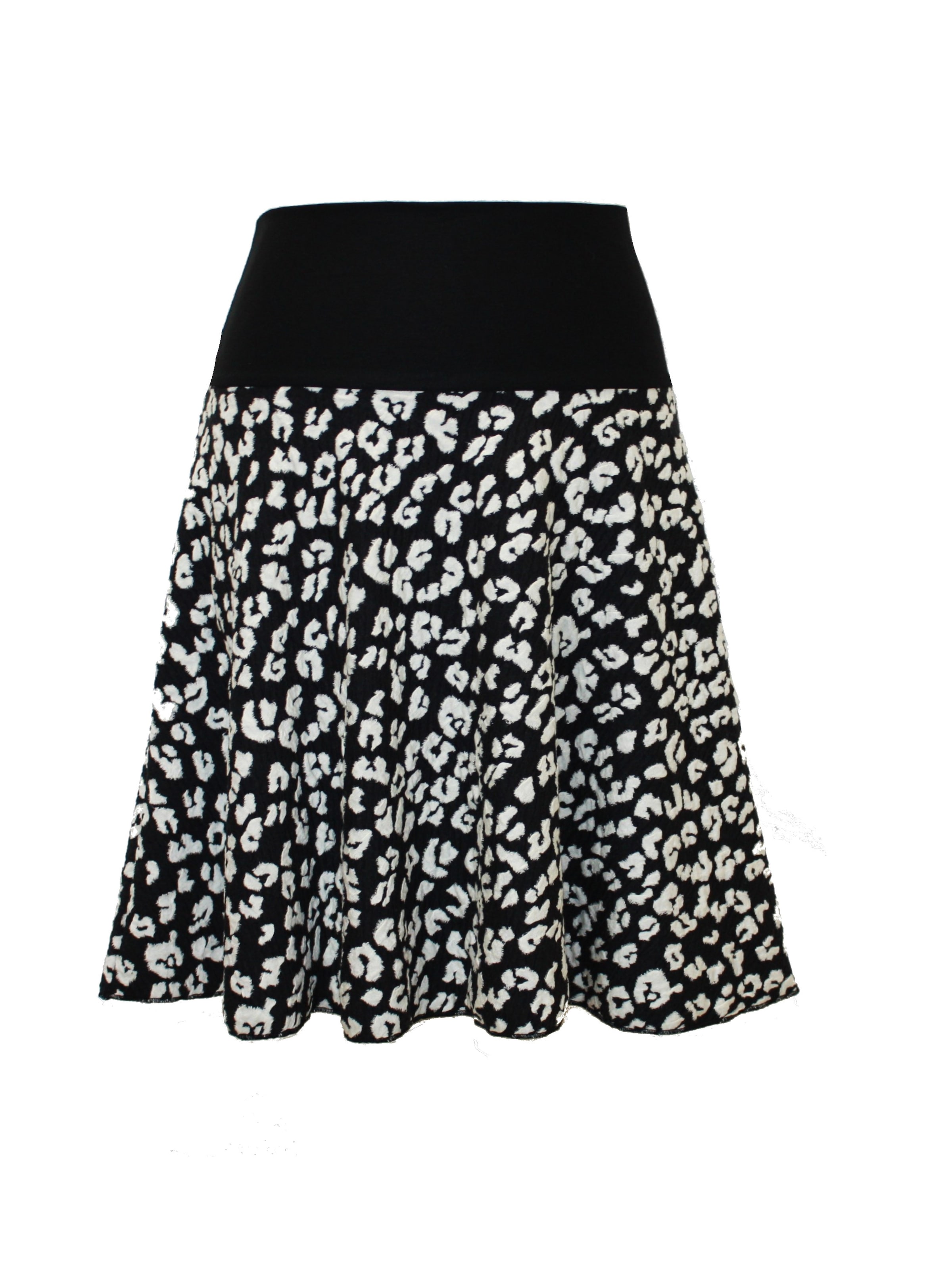 dunkle design Skirt '3D Jacquard' in Black: front