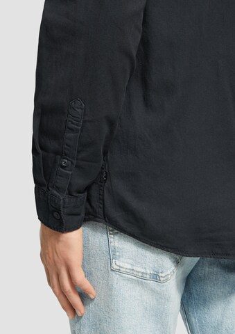 QS Regular fit Overhemd in Blauw