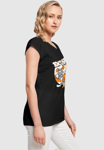 ABSOLUTE CULT Shirt 'Tom And Jerry - Baseball' in Zwart