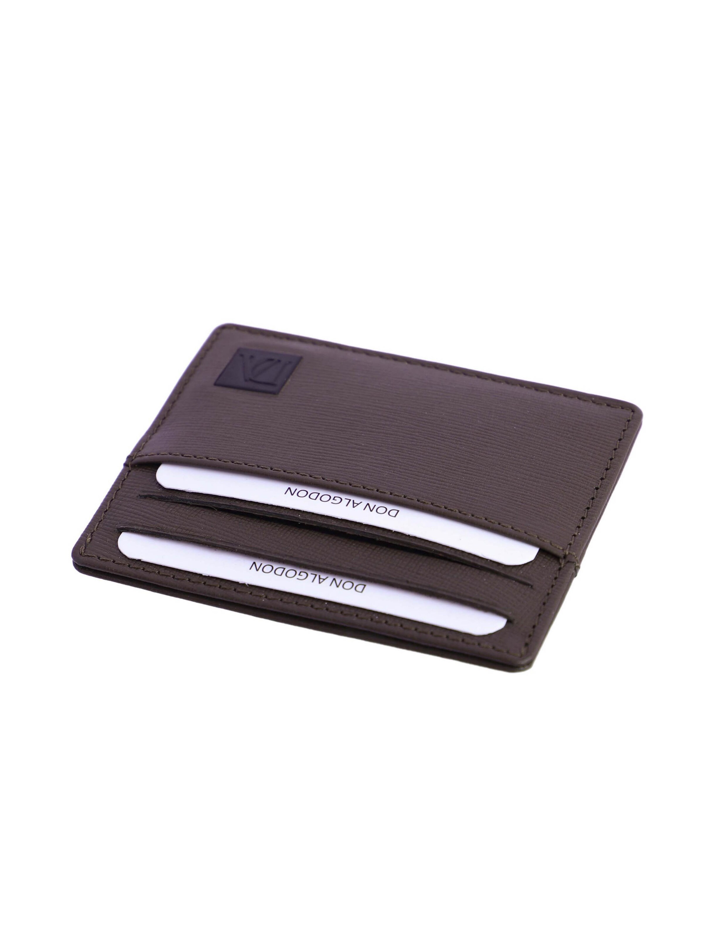 Don Algodon - Cartera 'Tarjetero para hombre Marco de piel con protección RFID' en marrón