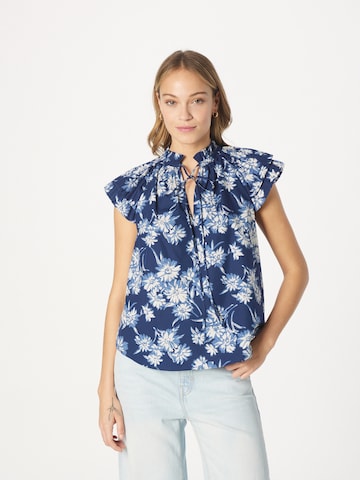 Camicia da donna di Polo Ralph Lauren in blu: frontale