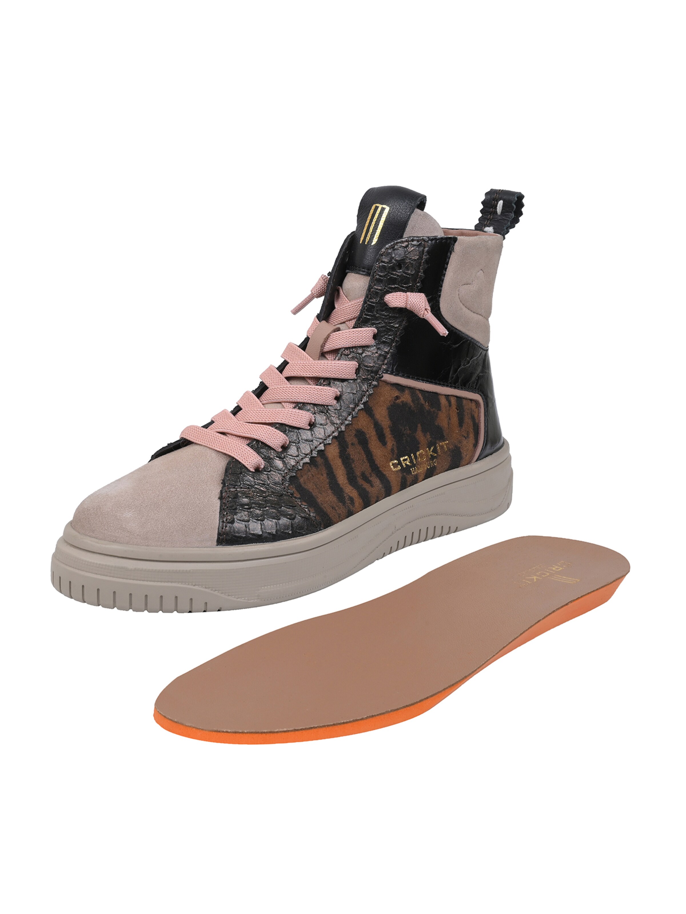 Crickit Sneakers hoog ' SOLE ' in Beige