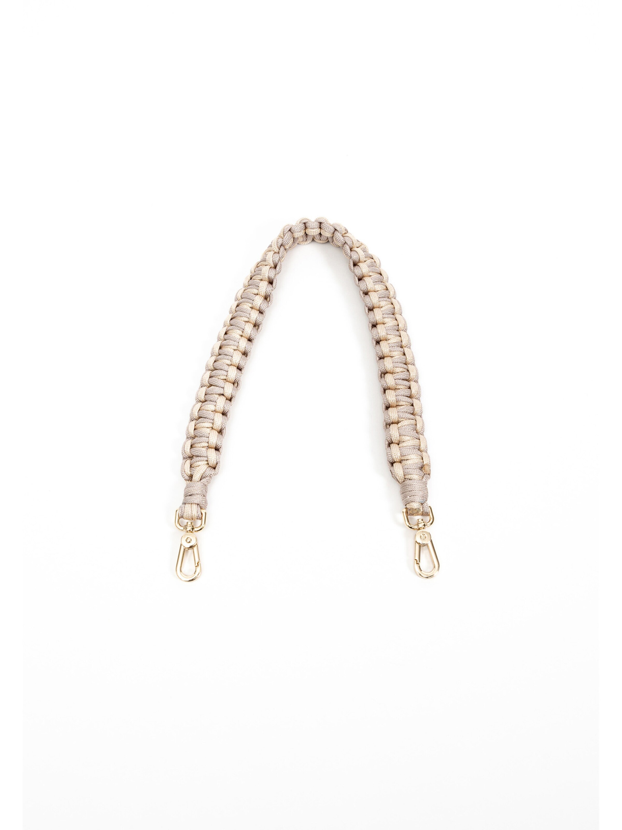 Clio Bag accessories '50CM KALEIDOSCOPE NON ADJUSTABLE STRAP NYLON METALLIC' in Gold: front