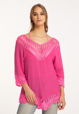 IZIA Tunic in Pink: front