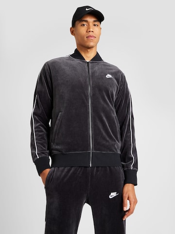 Nike Sportswear Sweatjakke i sort: forside