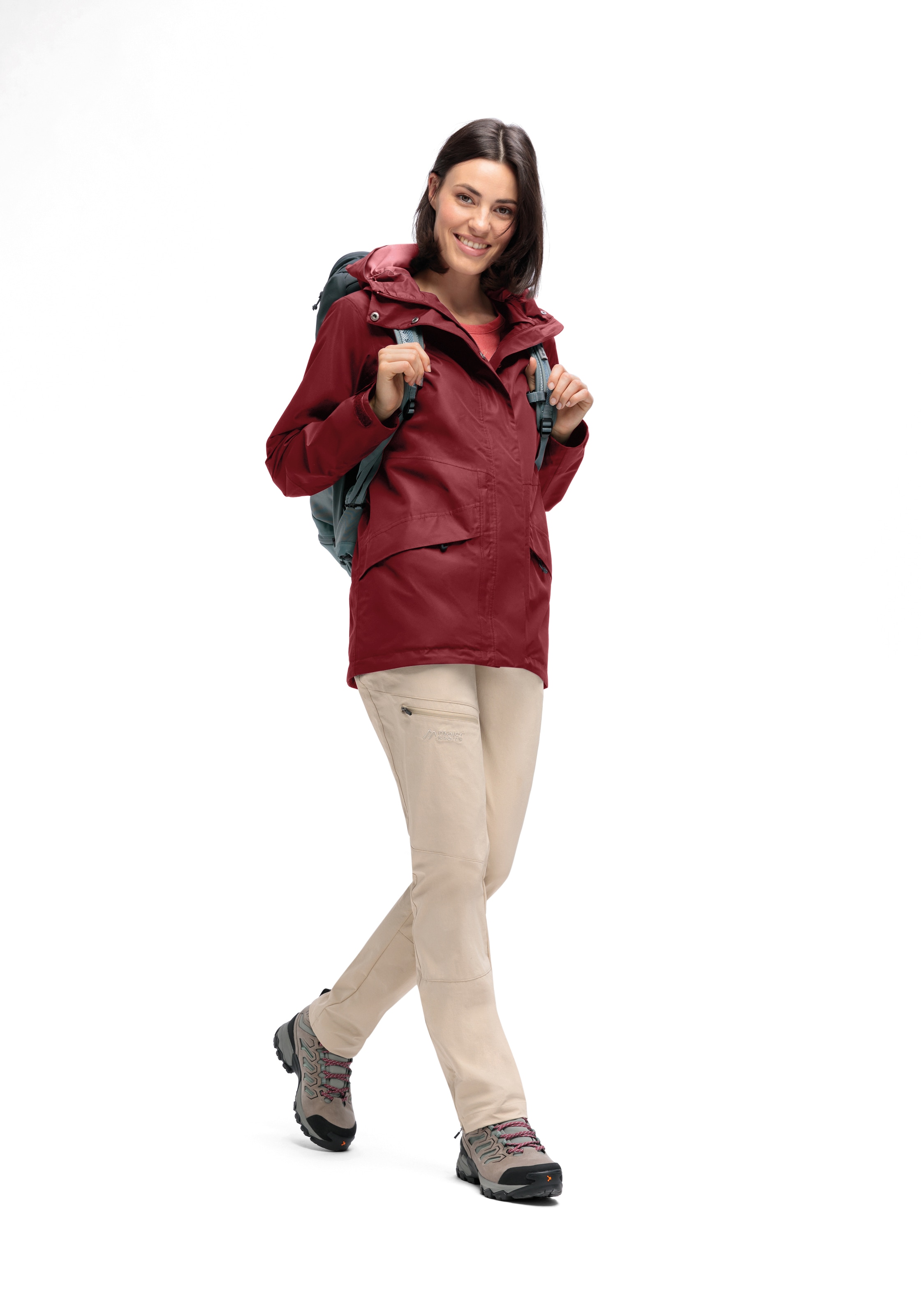 Maier Sports Outdoor Jacket in Red