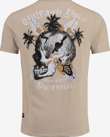Key Largo T-Shirt 'POTENTIAL' in Beige
