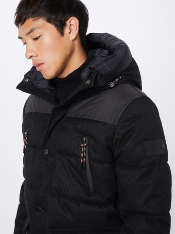 INDICODE JEANS Winter Jacket in Black