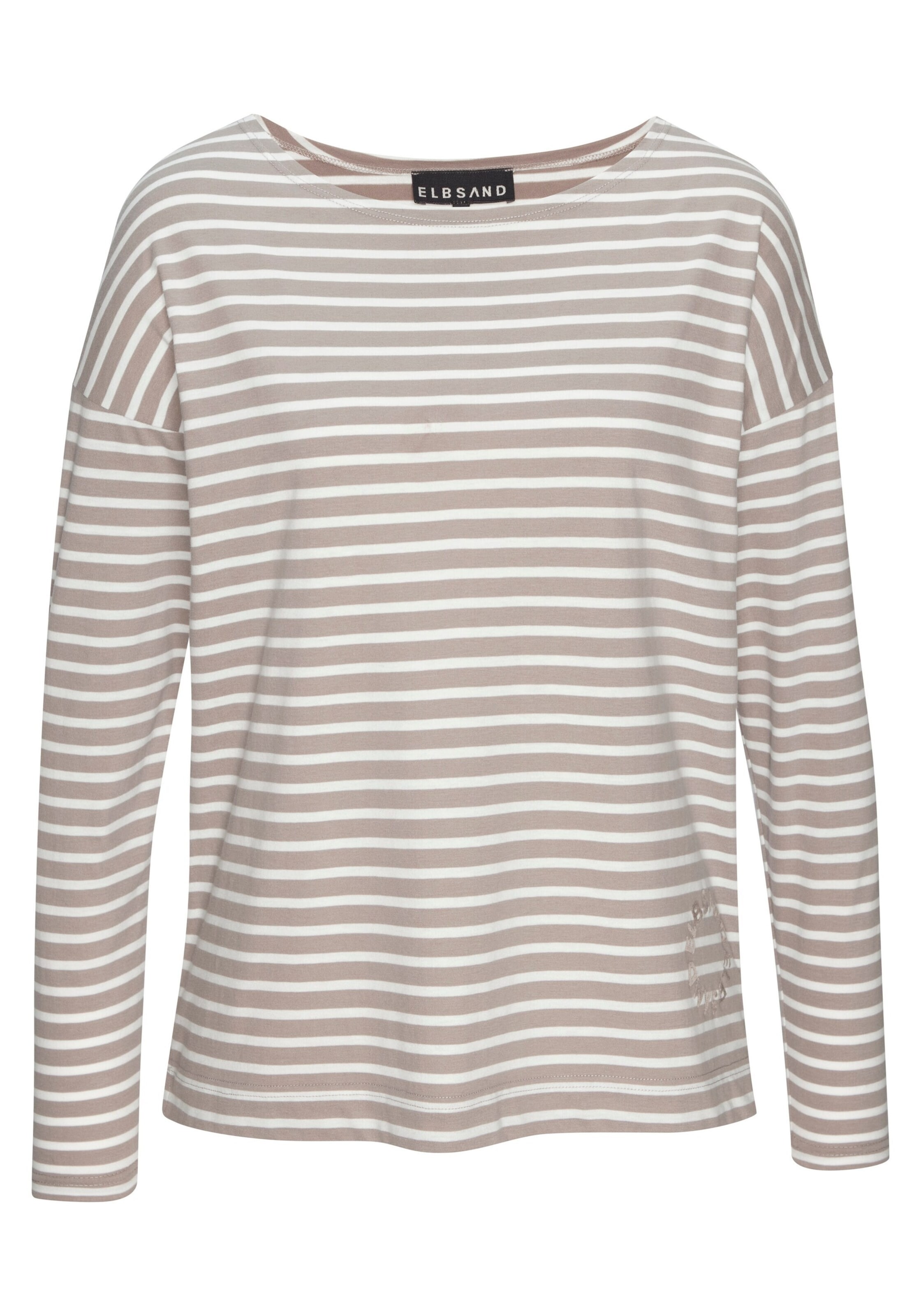 Maglietta Elbsand di colore crema / bianco, Visualizzazione prodotti