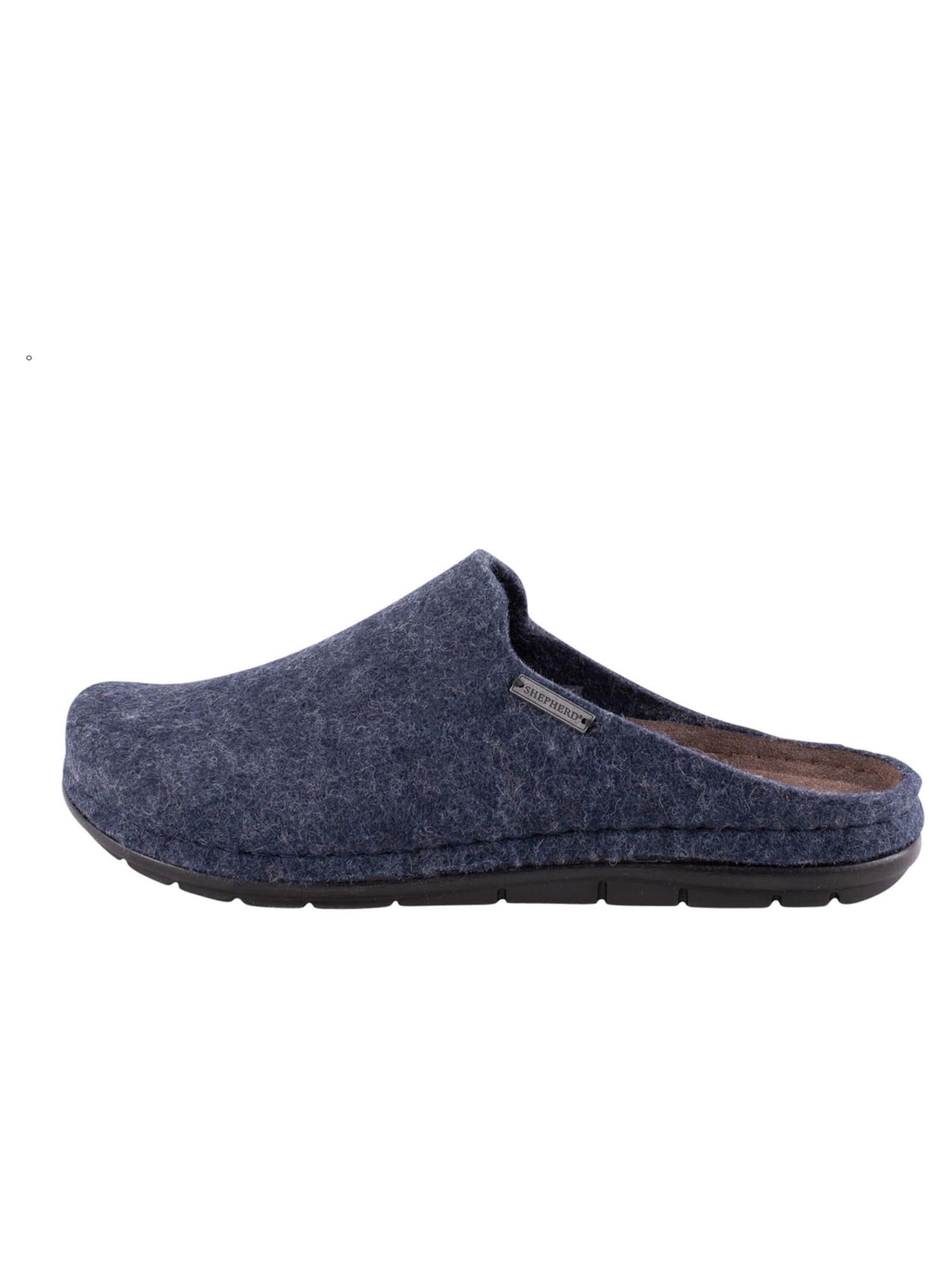 SHEPHERD Hausschuh 'Samuel'‌‌‌‌‌ in Blau: Vorderseite