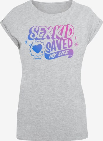 F4NT4STIC T-Shirt 'Sex Education Sex Kid Blend Netflix TV Series' in Grau: predná strana