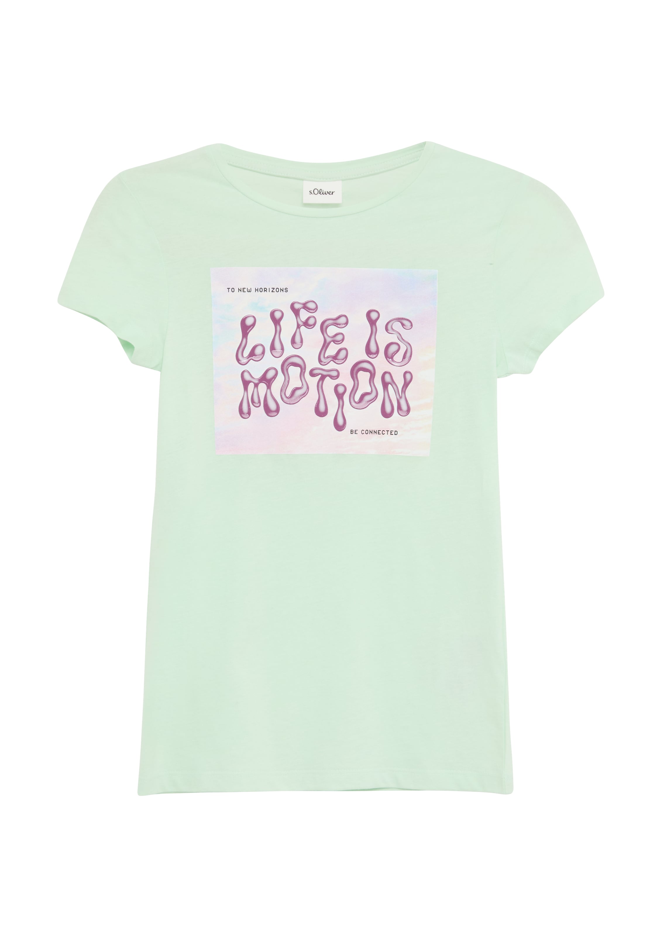 T-Shirt s.Oliver en vert : devant