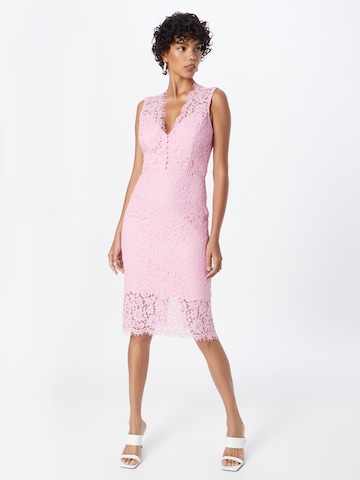 Bardot Cocktail Dress 'MILANA' in Pink: front