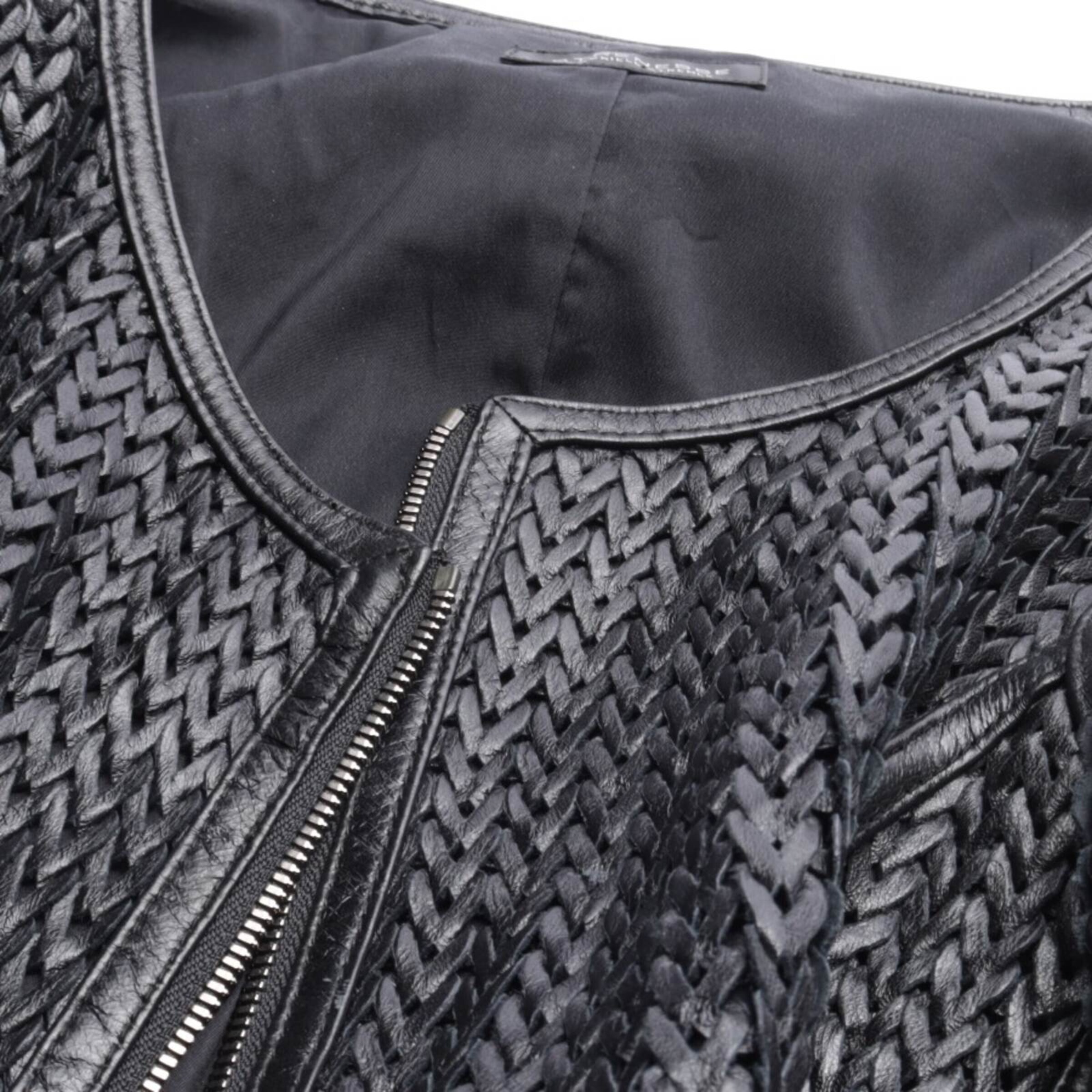 STRENESSE Lederjacke / Ledermantel XS in Schwarz