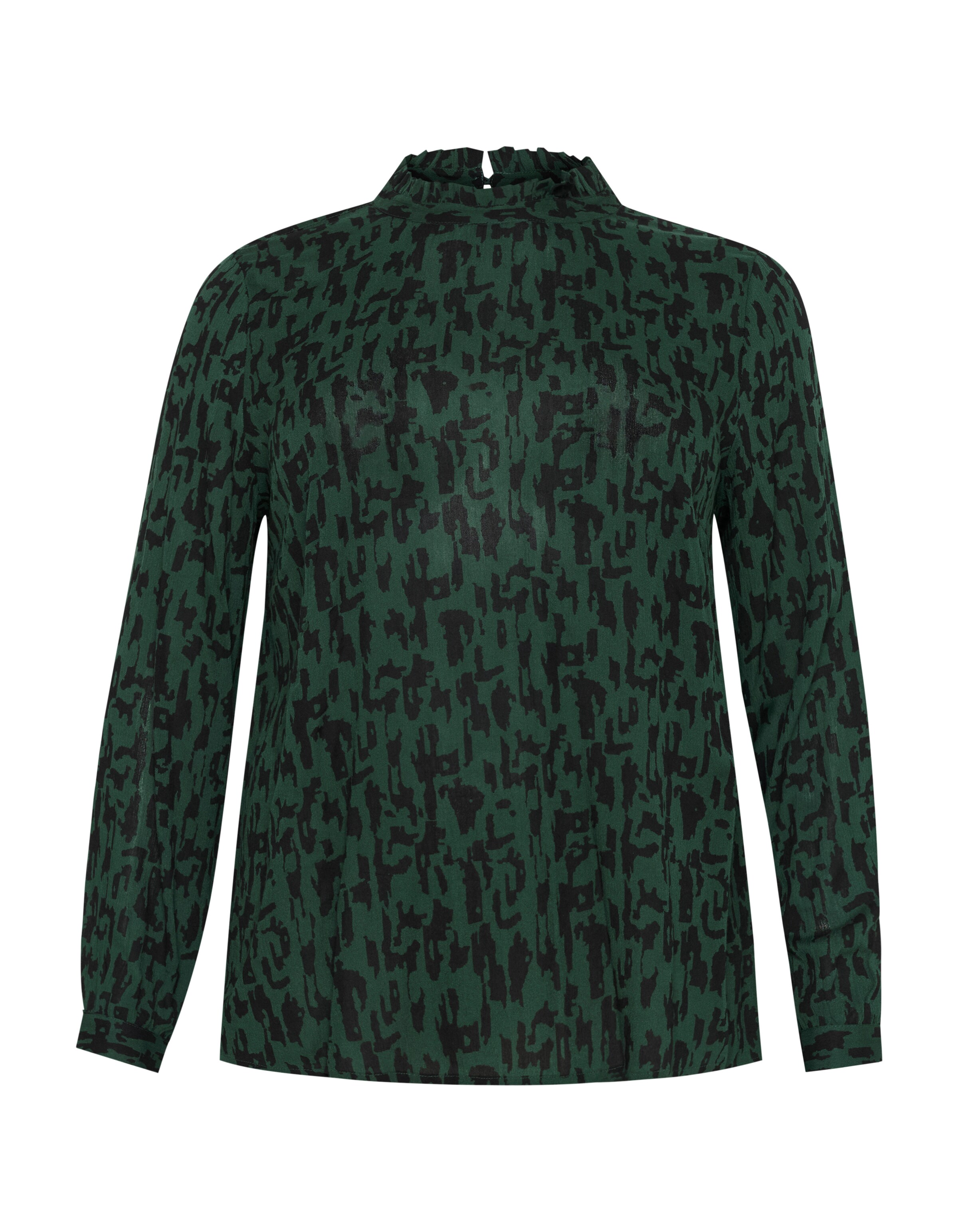 KAFFE CURVE Bluse 'KC Lune' in Grün: Vorderseite