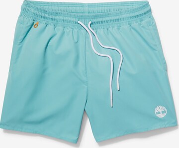 TIMBERLAND Regular Badeshorts 'Solid Swim' i blå: forside