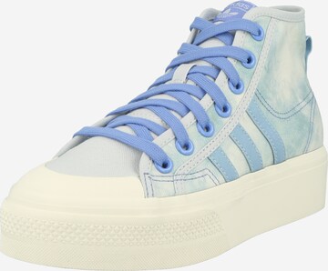 ADIDAS ORIGINALS High-Top Sneakers 'Nizza Platform Mid' in Blue: front