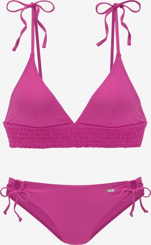 BUFFALO Triangel Bikini in Rood: voorkant