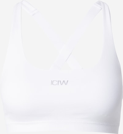 Sportinė liemenėlė iš ICANIWILL, spalva – šviesiai pilka / balta, Prekių apžvalga