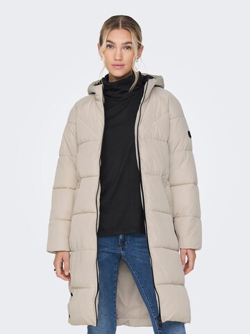 ONLY Зимнее пальто 'Amanda' в Серый: спереди