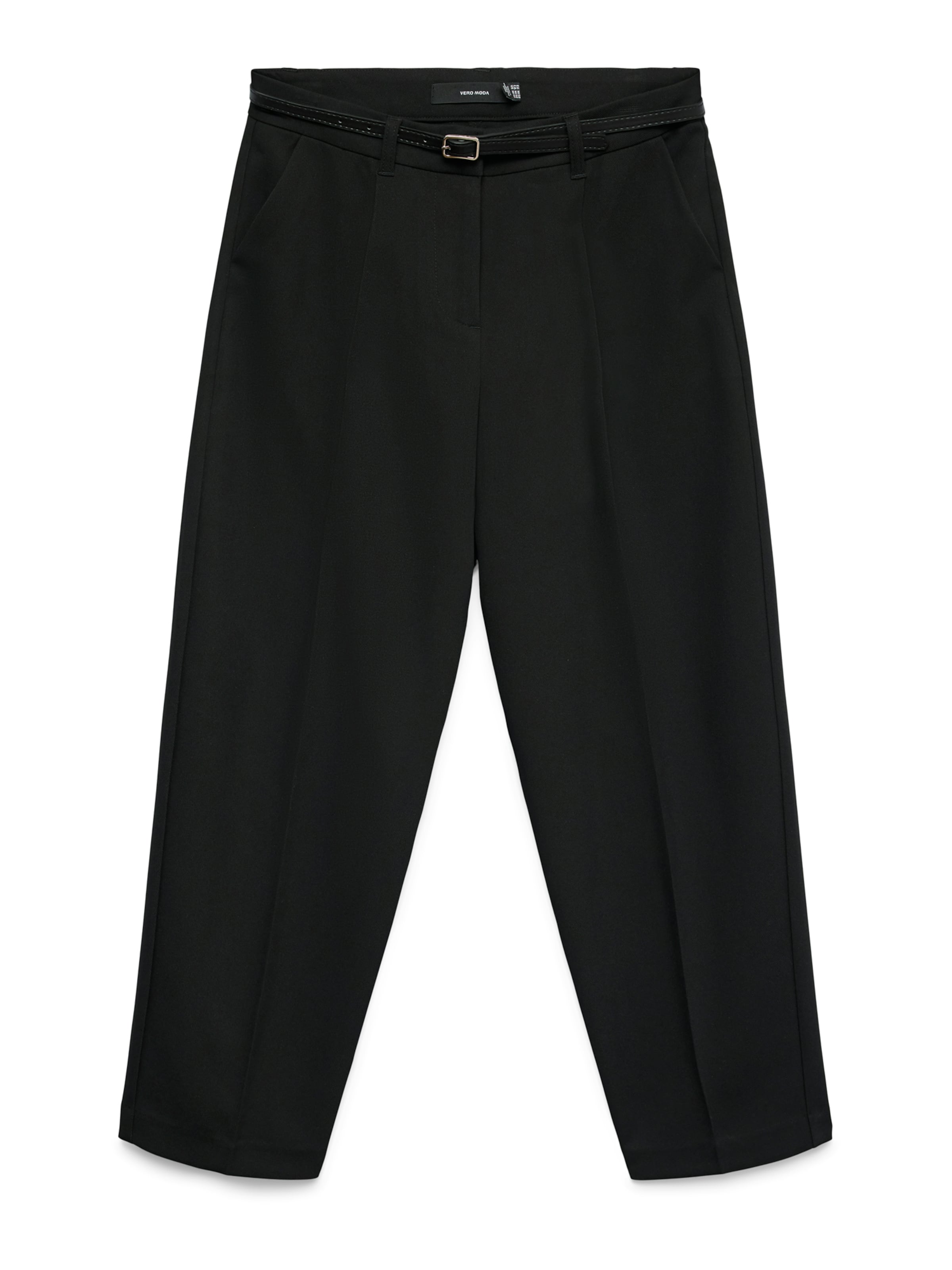 VERO MODA Élére vasalt nadrágok 'VMELMA' - fekete: elől