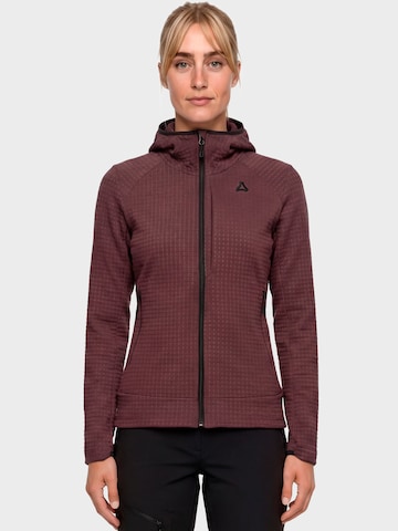 Schöffel Functionele fleece jas 'Enixa' in Lila: voorkant