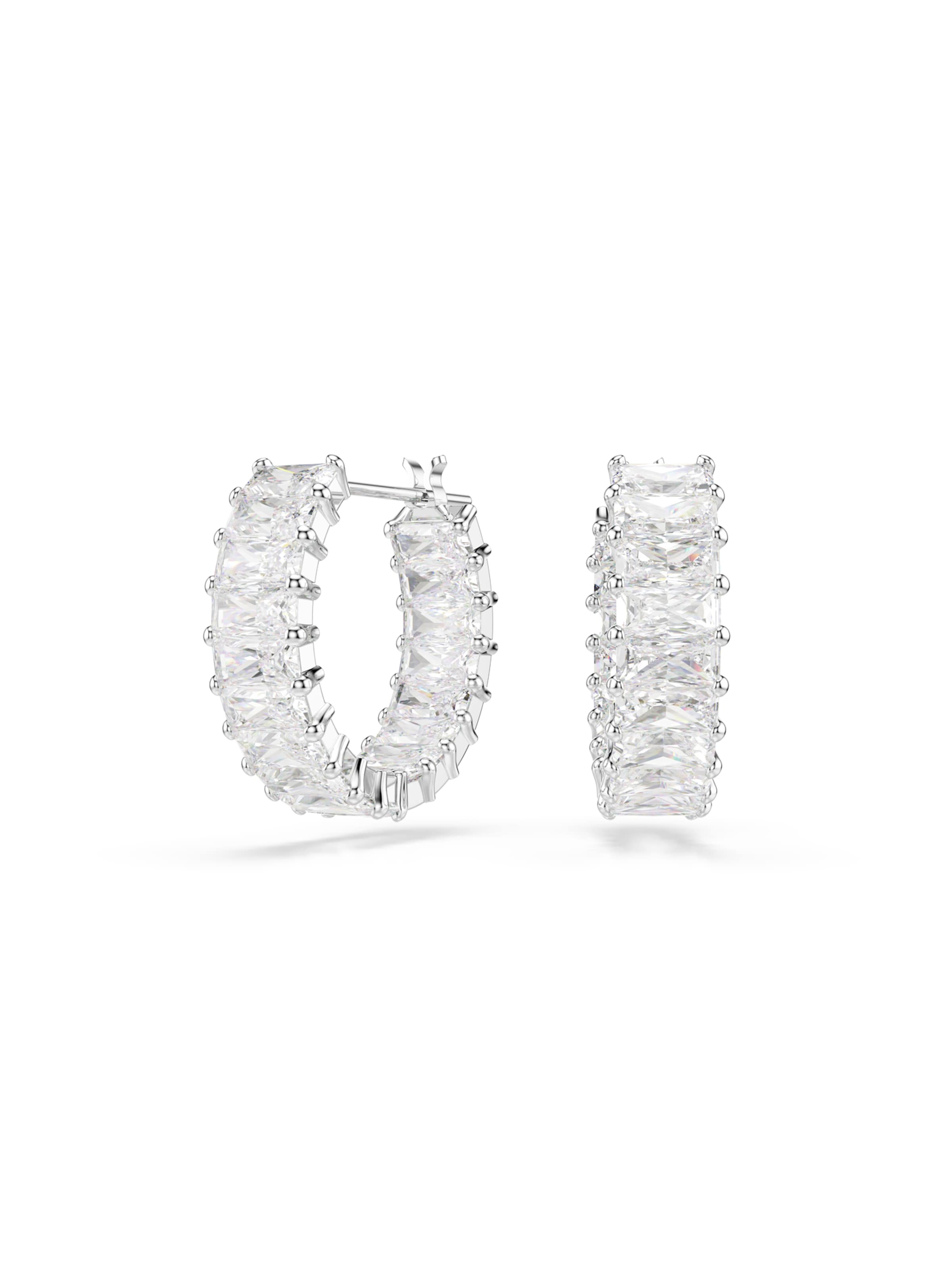 Swarovski Earrings 'Matrix' in Silver: front