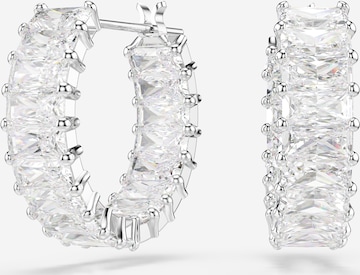 Swarovski Náušnice 'Matrix' - Strieborná: predná strana