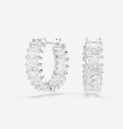 Swarovski Korvakoru 'Matrix' koossa One Size värissä hopea / läpinäkyvä, Tuotenäkymä